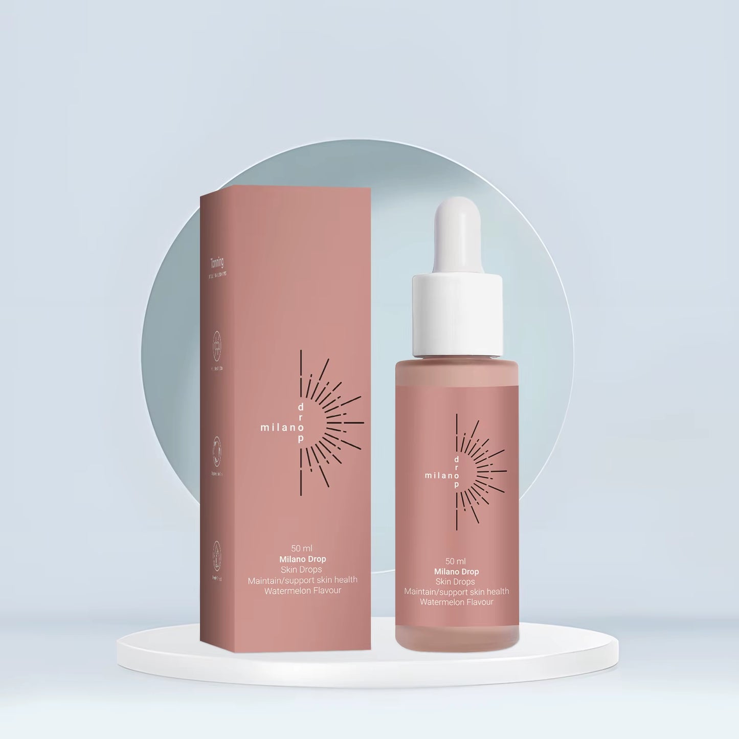 Self Tanning Drops Natural Tanner Enhance Skin Melanin Liquid Bronzer Preventing Sunburn Sunless for Body Face Tanning Products