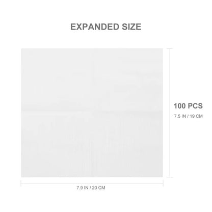 100Pcs Disposable Non-Woven Fabric Wound Care Gauze Pads Makeup Remover Cotton Pads Face Deep Cleaning Nail Polish Removing
