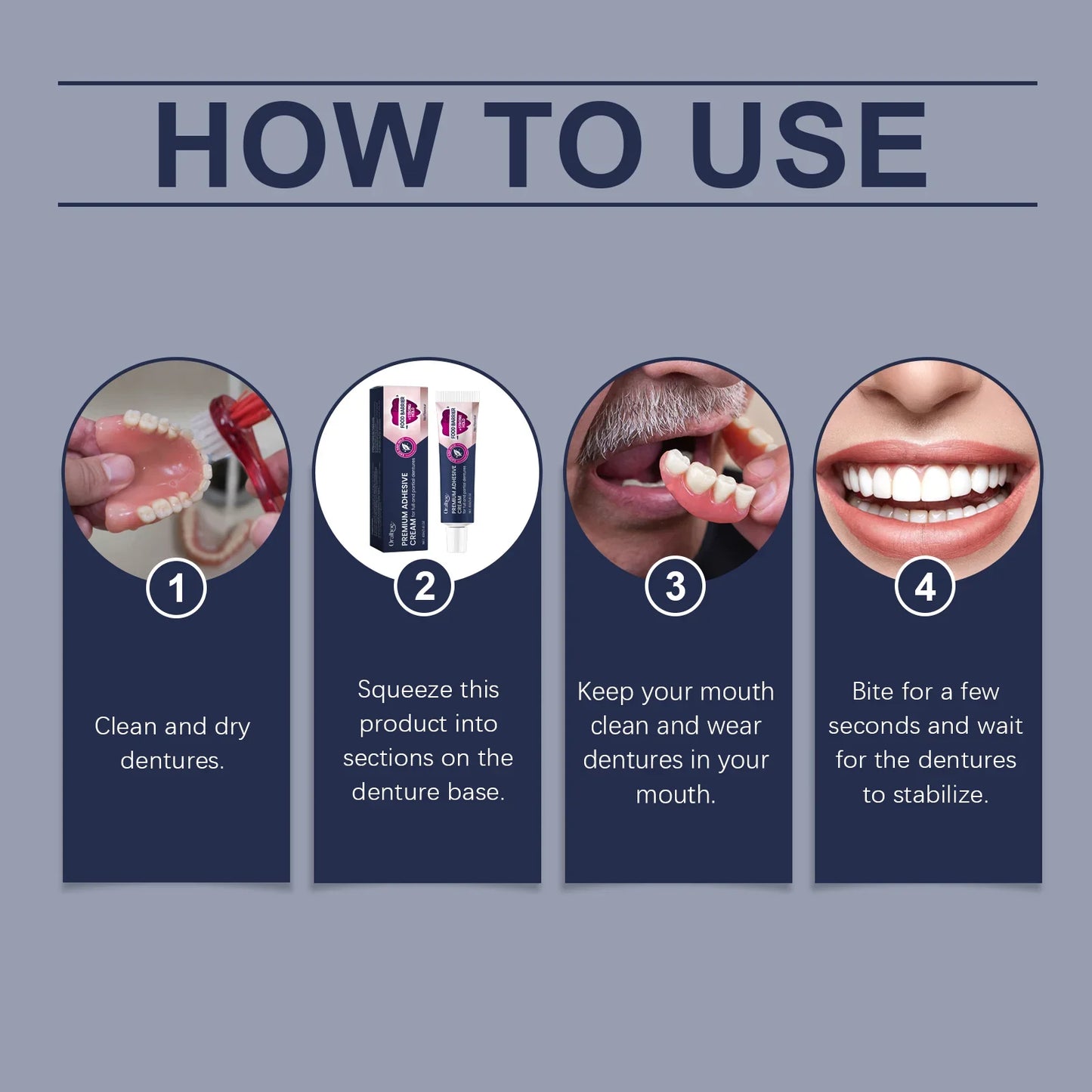 Premium Thermoplastic Denture Adhesive Long Lasting Denture Fixing Adhesive for Filling Fix Missing/Broken Tooth False Teethglue