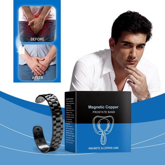 Magnetic Copper Prostate Strap Magnetic Copper Prostate Band Improves Blood Circulation Men'S Fashion Bracelet Relieves Prostate