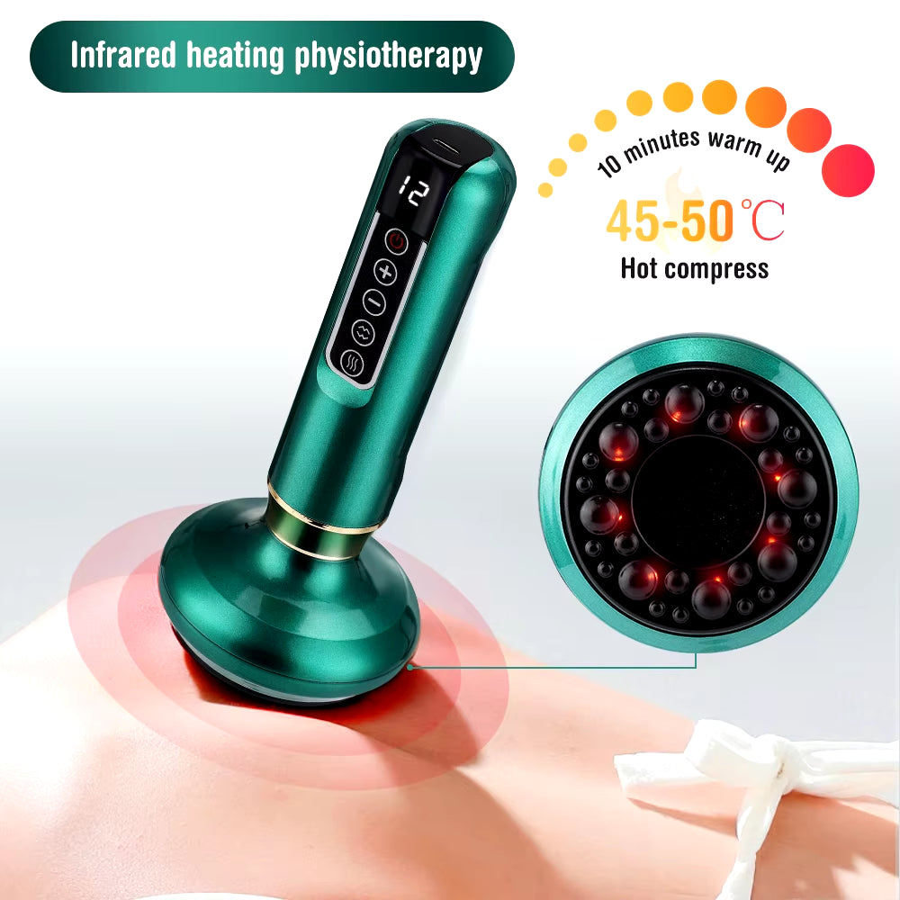 Chinese Electric Suction Medical Cupping Therapy Set Beauty Massager Glass Jars anti Cellulite Cupping Vacuum Slimming Guasha