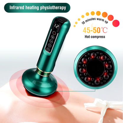 Chinese Electric Suction Medical Cupping Therapy Set Beauty Massager Glass Jars anti Cellulite Cupping Vacuum Slimming Guasha