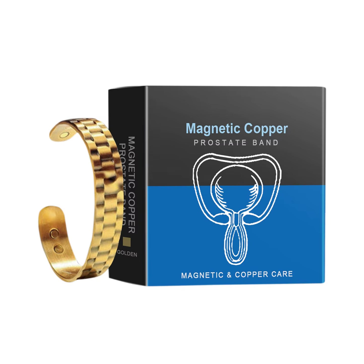 Magnetic Copper Prostate Strap Magnetic Copper Prostate Band Improves Blood Circulation Men'S Fashion Bracelet Relieves Prostate
