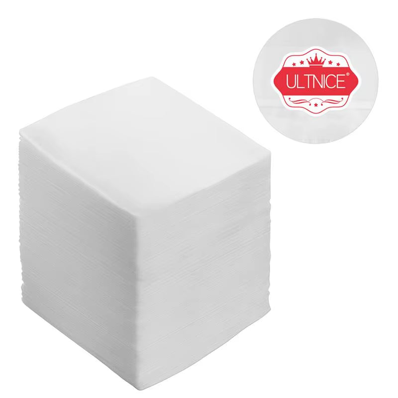 100Pcs Disposable Non-Woven Fabric Wound Care Gauze Pads Makeup Remover Cotton Pads Face Deep Cleaning Nail Polish Removing