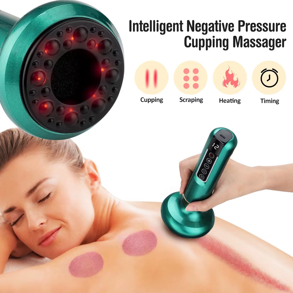 Chinese Electric Suction Medical Cupping Therapy Set Beauty Massager Glass Jars anti Cellulite Cupping Vacuum Slimming Guasha