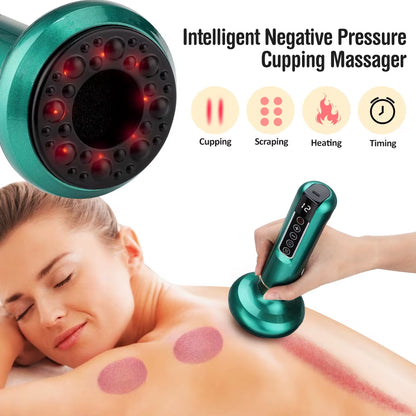 Chinese Electric Suction Medical Cupping Therapy Set Beauty Massager Glass Jars anti Cellulite Cupping Vacuum Slimming Guasha