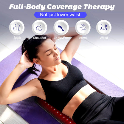 Red＆Infrared Therapy Belt Body Wearable Wrap Large Heating Pad LED Beauty Devices for Face and Body Shoulder Joint Muscle